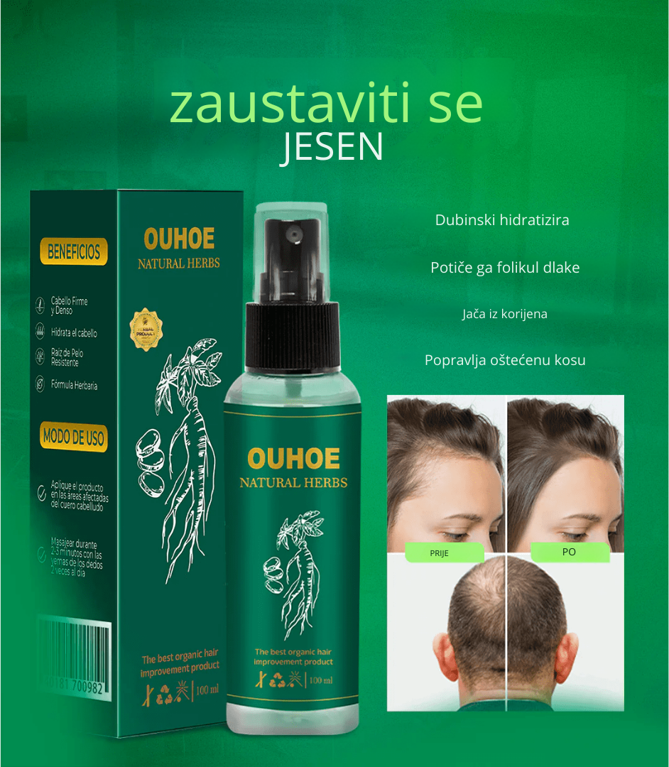 Elhoe Hair Growth - 2x1: Kontrola rasta i gubitka kose - 100% prirodno